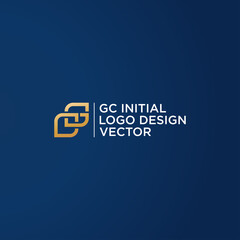 GC INITIAL LOGO DESIGN VECTOR