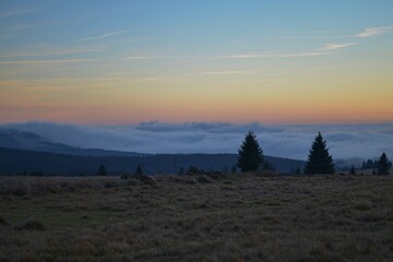 sunrise over the mountains