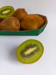 green kiwi on the table 