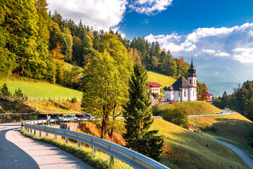 Fototapeta na wymiar Berchtesgaden, Germany. Watzmann Mountain, Bavarian landscape.