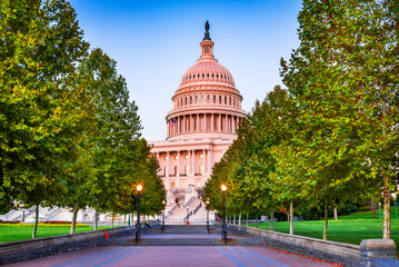 Washington DC, United States of America - US Capitol twilight