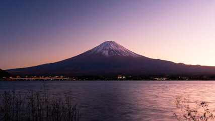 Naklejka premium Views of the majestic Mount Fuji in japan