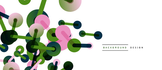 Network concept abstract background. Dots connection. Big data idea. Business template for wallpaper, banner, background or landing