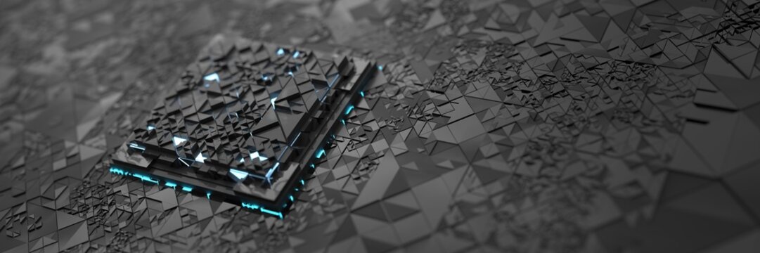 Abstrakter moderner Computer Chip als Hintergrund