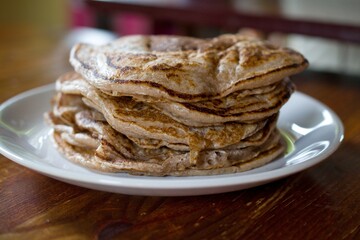 pancakes on a plate