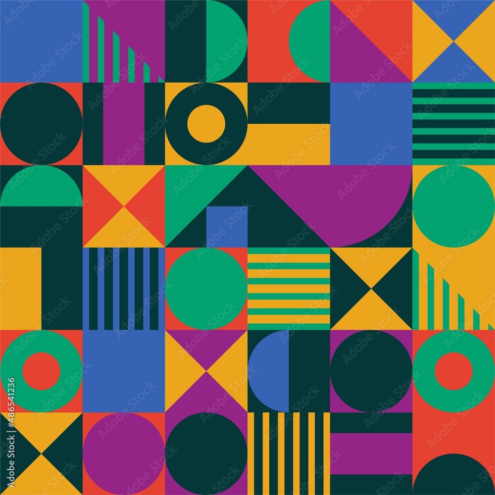 Aufkleber vector abstract geometric shape pattern