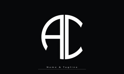 Alphabet letters Initials Monogram logo  AC, CA