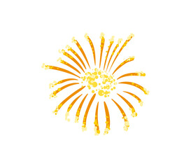 golden fireworks design