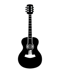 Obraz premium acoustic guitar isolated on white