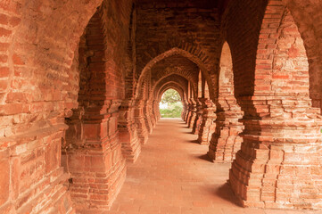Rasmancha Temple, Bishnupur , India - Old brick temple made in 1600.