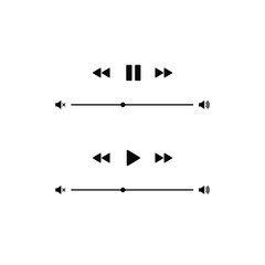 Vector illustration of multimedia navigation on smartphone device.