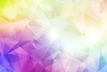 Obraz premium Light Multicolor vector polygonal background.