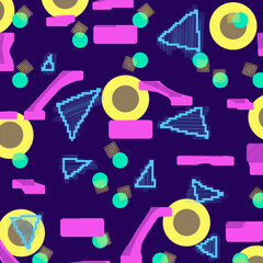 Abstract illustration for design. Template, background, banner. Geometric figures, symbols.