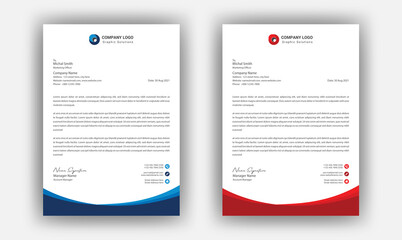 Letterhead template design