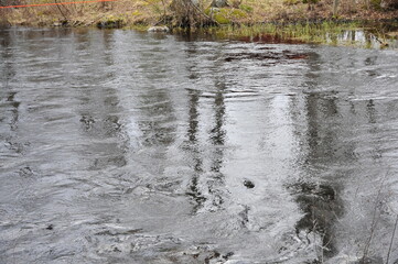 River Water flows spring Finland