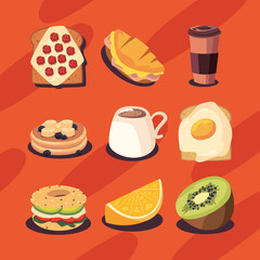 nine breakfast snacks