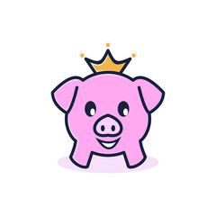Pig Logo Animal Vector Symbol