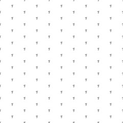 Square seamless background pattern from geometric shapes. The pattern is evenly filled with small black handball symbols. Vector illustration on white background
