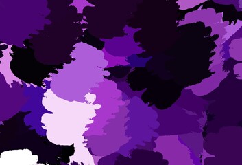 Light Purple vector background with abstract shapes.