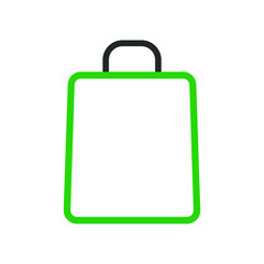Bag icon vector template | shopping bag icon colorful
