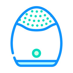 face massager device color icon vector. face massager device sign. isolated symbol illustration