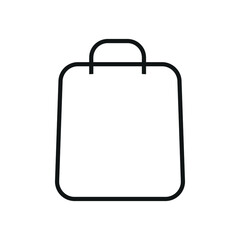 Bag icon vector template | shopping bag icon
