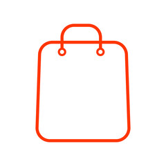 Bag icon vector template | shopping bag icon colorful
