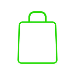 Bag icon vector template | shopping bag icon colorful
