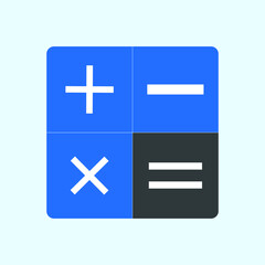calculator icon vector template colorful | sign of calculator colorful
