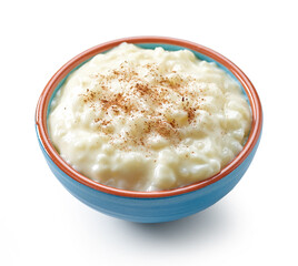 bowl of rice and milk pudding