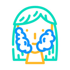 cream face treatment color icon vector. cream face treatment sign. isolated symbol illustration