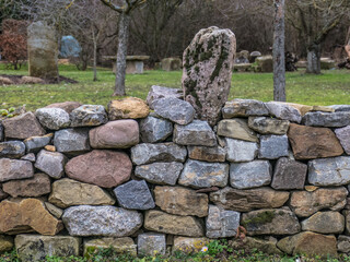 Sandsteinmauer