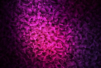 Fototapeta premium Dark Pink vector gradient triangles texture.