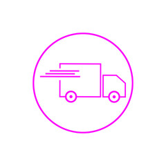 Delivery truck icon vector template | fast shipping delivery | delivery service 

