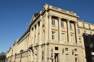 Fototapeta na wymiar Façade du palais de la Marine à Paris. France