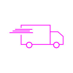 Delivery truck icon vector template | fast shipping delivery | delivery service 
