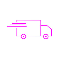 Delivery truck icon vector template | fast shipping delivery | delivery service 
