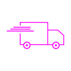 Delivery truck icon vector template | fast shipping delivery | delivery service 
