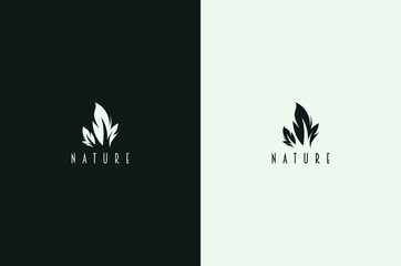 Nature logo For Brand, Abstract Leaf Logo