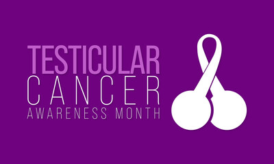 Testicular cancer awareness month is observed every year in April, is a disease that occurs when cancerous (malignant) cells develop in the tissues of a testicle. Vector illustration