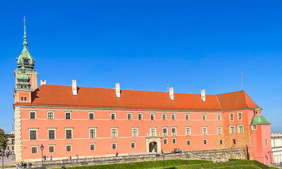 Fototapeta na wymiar old castle in Warsaw, Poland 