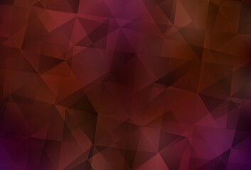 Fototapeta premium Dark Red vector abstract polygonal template.