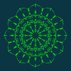 mandala art shape circle ornamental round ornament illustration pattern design