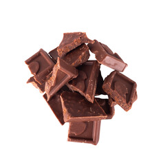 chocolate isolated on white background