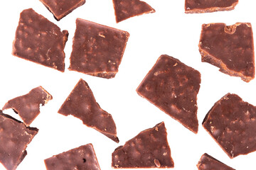 chocolate isolated on white background