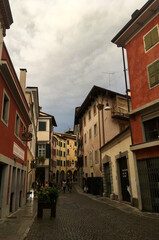 Fototapeta na wymiar Udine Old Town Street View, Italy
