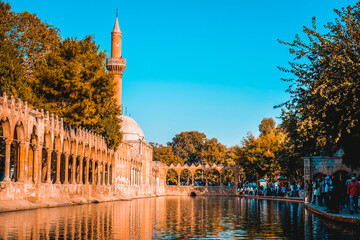 Balikli Gol ( The Pool of Abraham ) in Sanliurfa City of Turkey © fromsalih