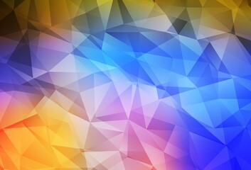Fototapeta premium Light Multicolor vector triangle mosaic texture.