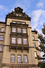 Historisches Gebäude in der Altstadt von Pirna in der Sächsischen Schweiz