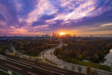 Warszawa © Drone in Warsaw